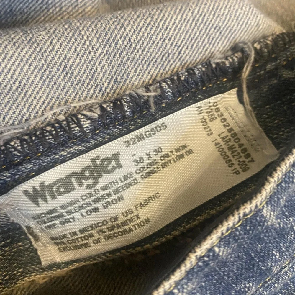Wrangler George Strait Cowboy Cut Jeans Mens 36x30 Blue Medium Wash Denim Pants